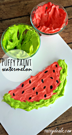 puff paint watermelon