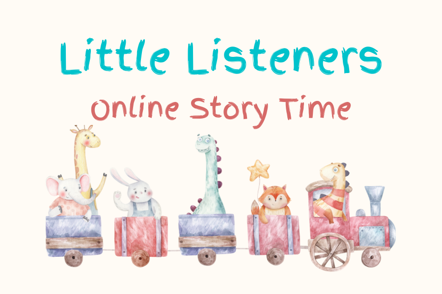 Little Listeners Online Story Time, animals on a train