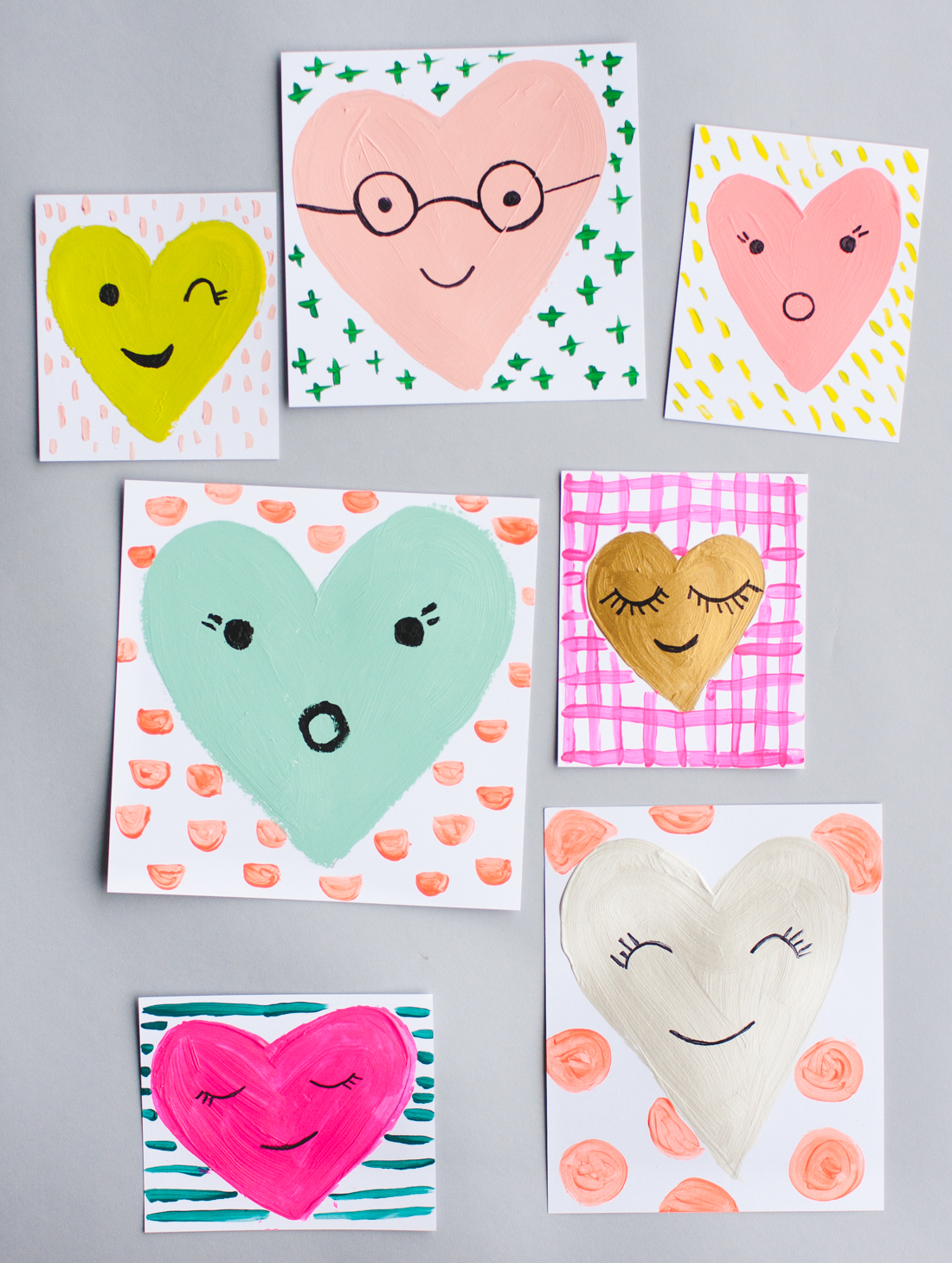 handmade heart cards