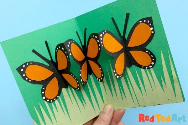 3d butterflies over grass
