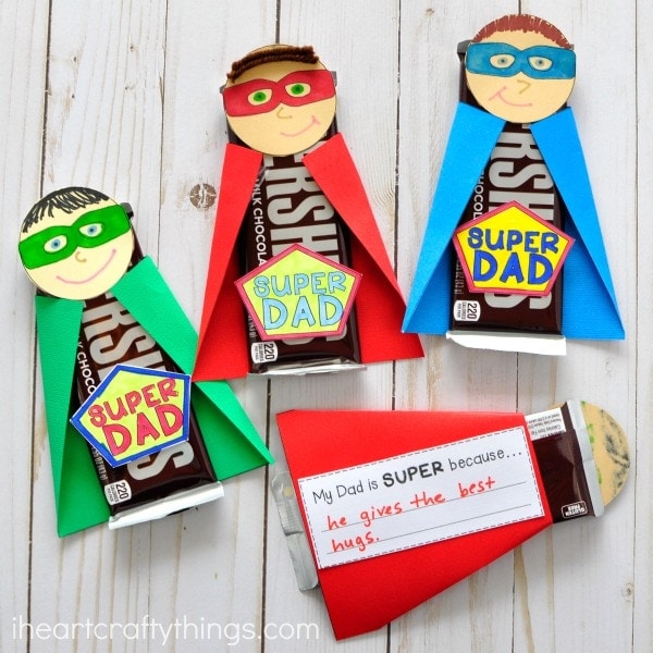 superhero wrapped candy bars