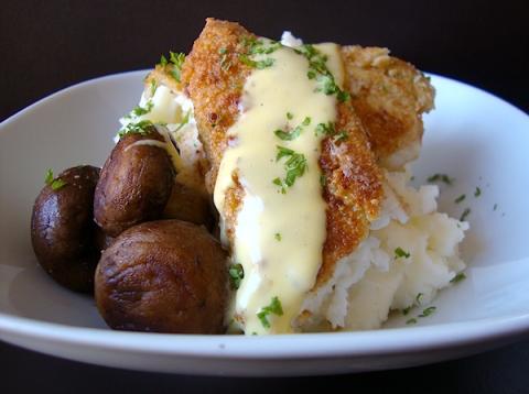 Pesto Crusted Flounder