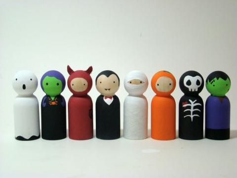 monster peg people craft