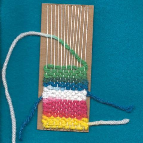 bookmark made from woven yarn