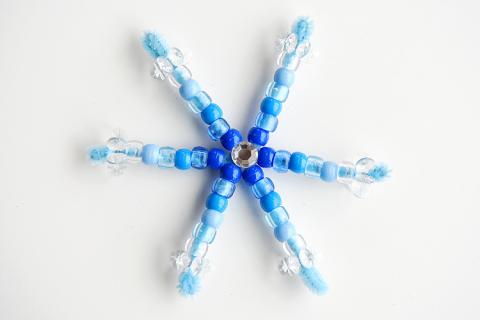 beaded snowflake