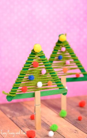 craft stick christmas tree