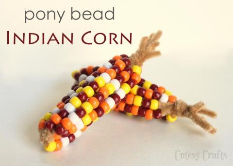 beaded multicolored corn