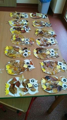 Fall Leaves Owl