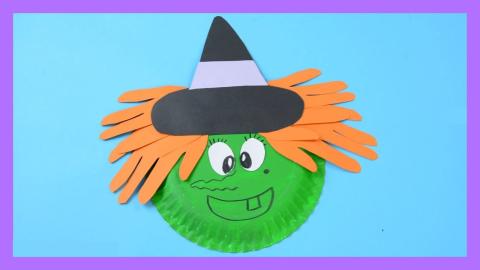 Paper Plate Witch