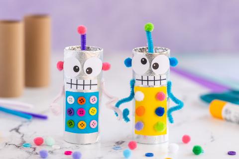 Toilet Paper Roll Robots