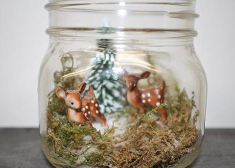 diy forest jar