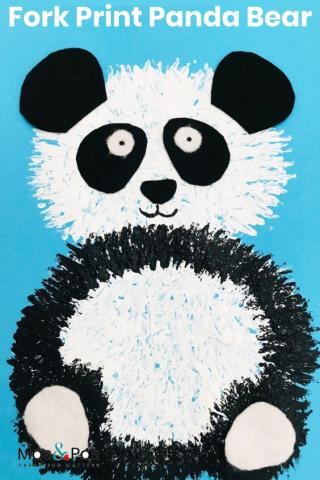 Panda Bear Fork Painting