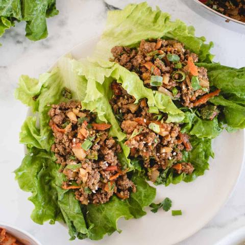 Thai Beef Lettuce Wraps