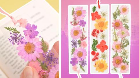 Pressed Flower Bookmarks