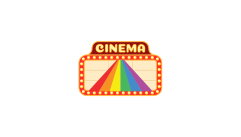 cinema with a rainbow