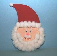 Make & Take Cotton Ball Santa