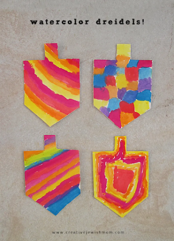 Make & Take Rainbow Dreidels