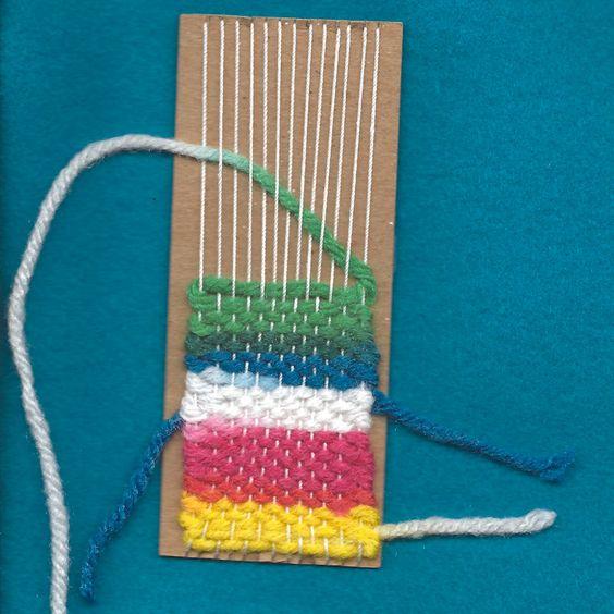 bookmark made from woven yarn