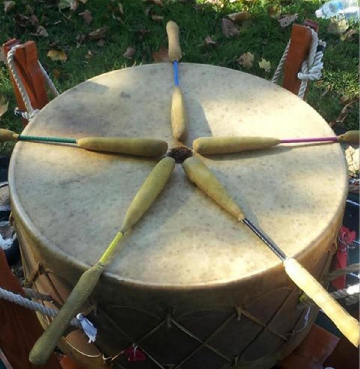 Drum with Drum Sticks