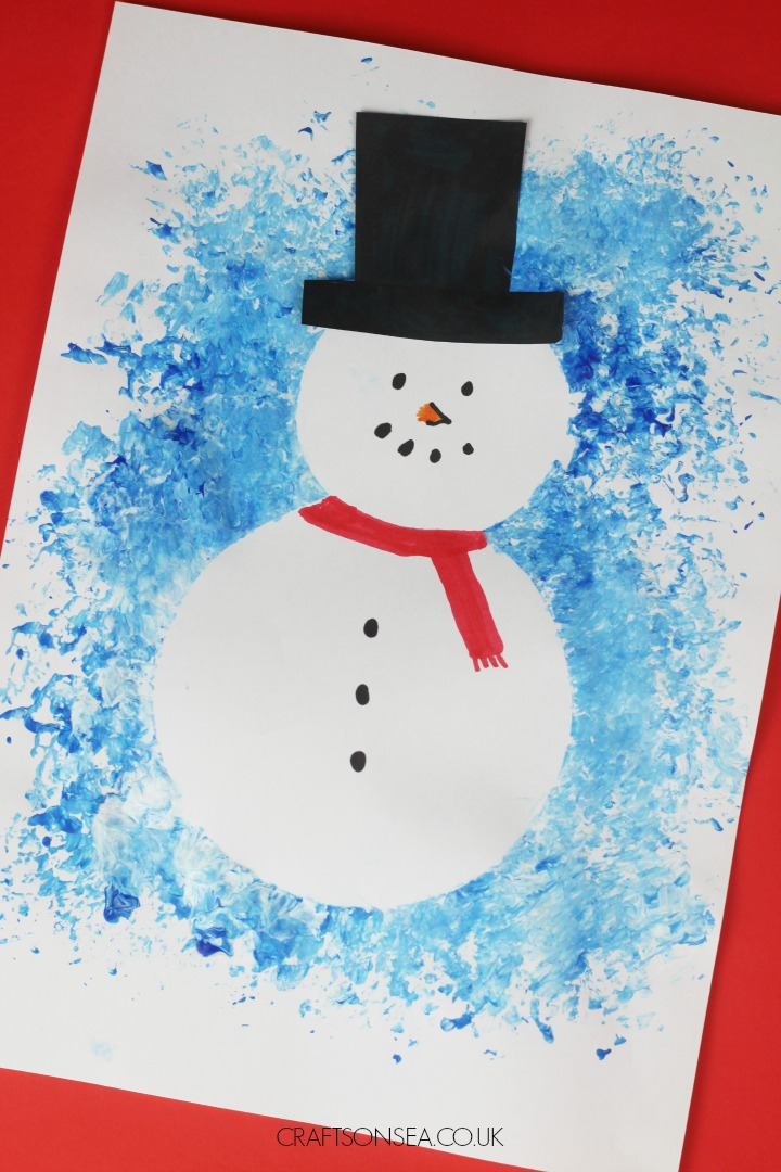 snowman painting