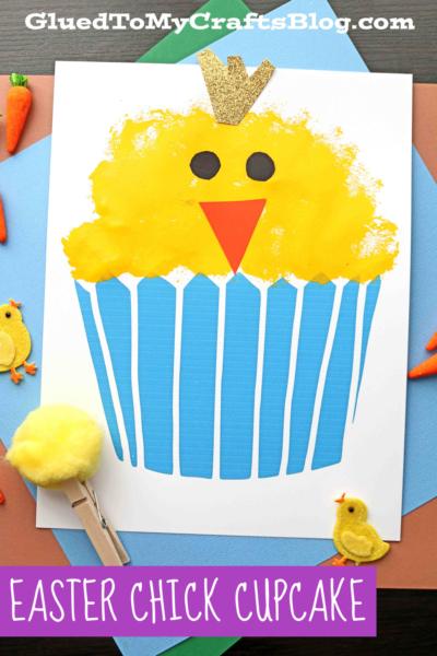 chick in a cupcake liner