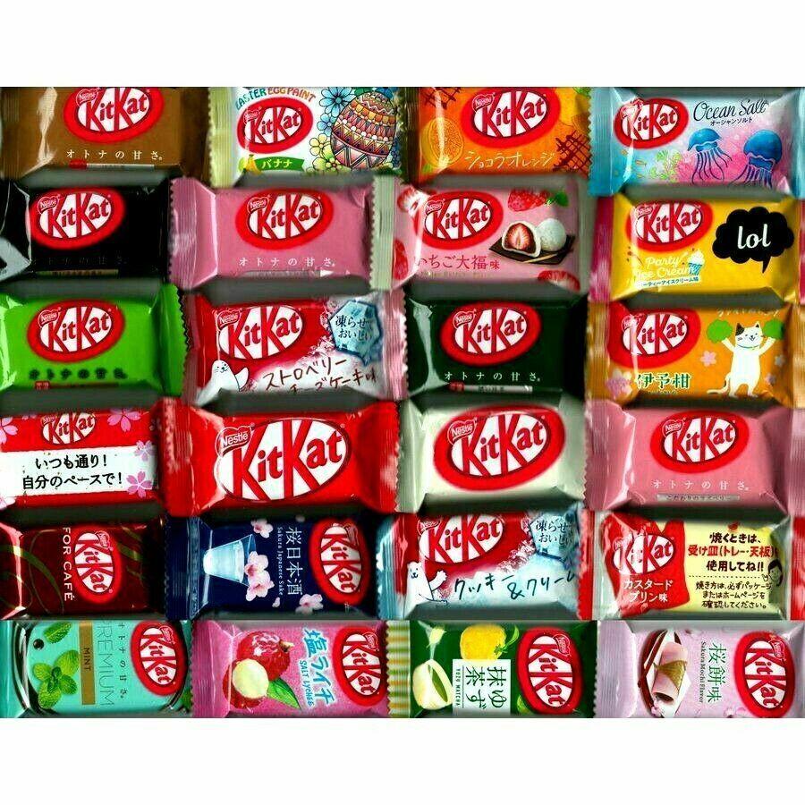 rows of kit kats