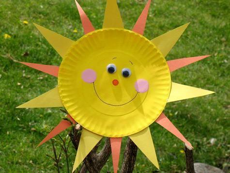 sun with a face craft