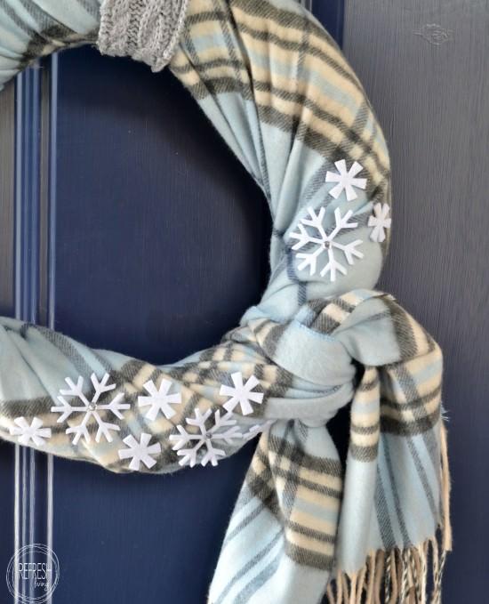 Winter Scarf Wreath