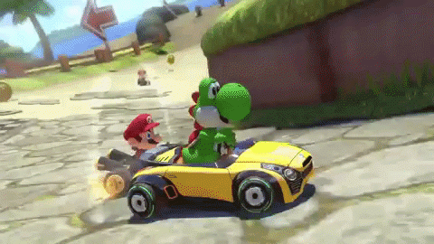 mario kart gif