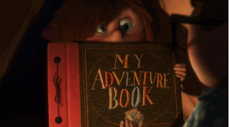 ADVENTURE BOOK GIF FROM DISNEY'S UP