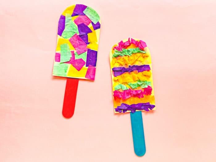 Ice Cream Popsicle Craft