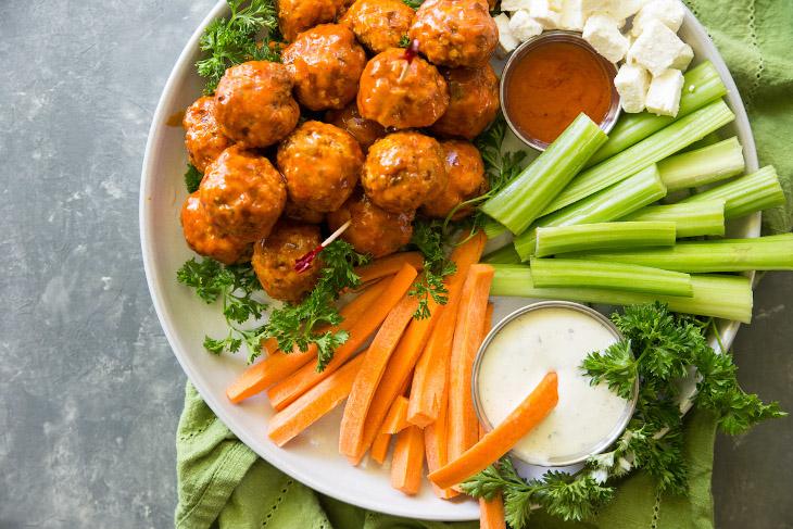Buffalo Chicken Meatballs